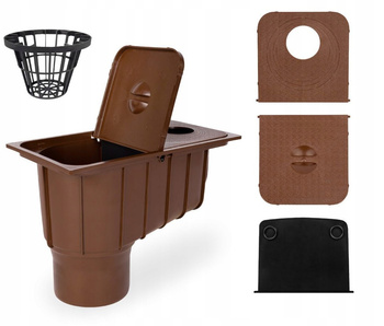 Studzienka rynny brąz osadnik rynnowy czyszczak