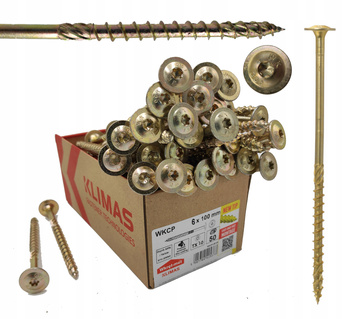 WKRĘTY CIESIELSKIE DO DREWNA TALERZOWE TORX 6x100