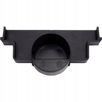 Zaślepka odpływu liniowego 63x131 mm czarna lewa