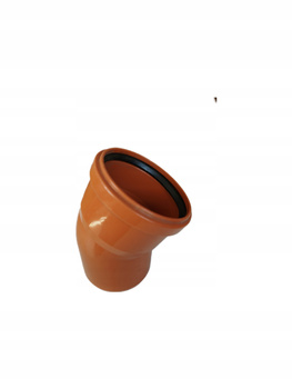KOLANO PCV KANALIZACYJNE ZEWNĘTRZNE kąt 110 / 45