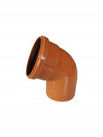 KOLANO PCV KANALIZACYJNE ZEWNĘTRZNE kąt 110 / 67