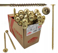 WKRĘTY CIESIELSKIE DO DREWNA TALERZOWE TORX 8x60