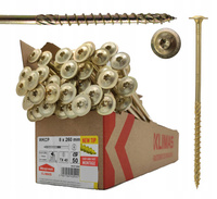 WKRĘTY CIESIELSKIE DO DREWNA TALERZOWE TORX 8x260