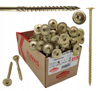 WKRĘTY CIESIELSKIE DO DREWNA TALERZOWE TORX 8x100