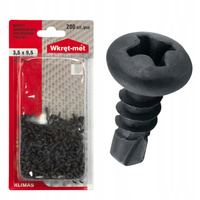 Wkręty pchełki samowiercące do metalu 3,5x9,5 200