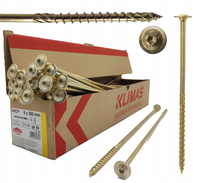 WKRĘTY CIESIELSKIE DO DREWNA TALERZOWE TORX 8x380